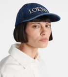 Loewe Paula's Ibiza logo denim baseball cap