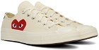 COMME des GARÇONS PLAY Off-White Converse Edition Chuck 70 Low Top Sneakers