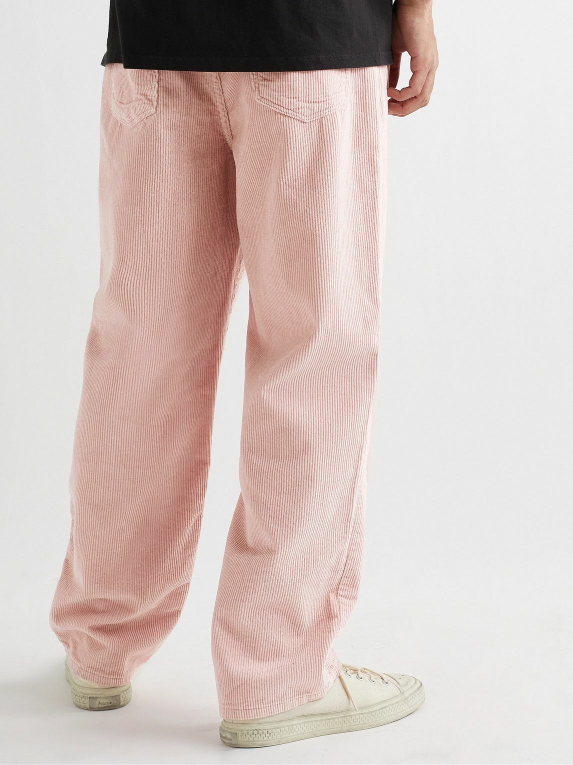 Stussy - Big Ol' Straight-Leg Cotton-Corduroy Trousers - Pink Stussy