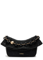 Loewe Ola Small Raffia Shoulder bag - Black - One Size
