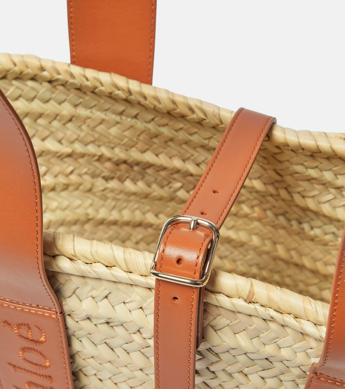 Chloe - Sense Medium raffia tote bag Chloe
