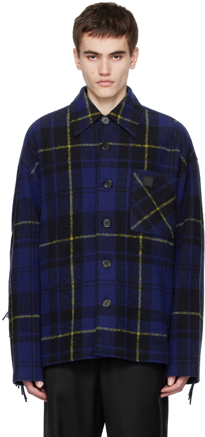 lesugiatelier Blue Fringe Shirt