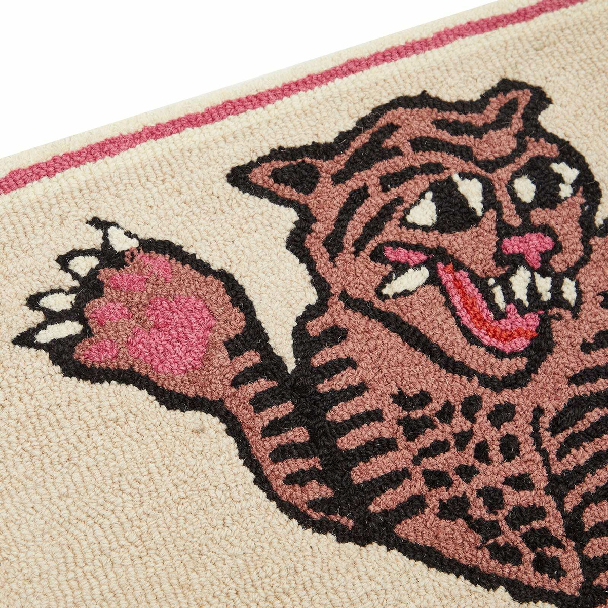 Bongusta Tiger Frame Rug in Pink 