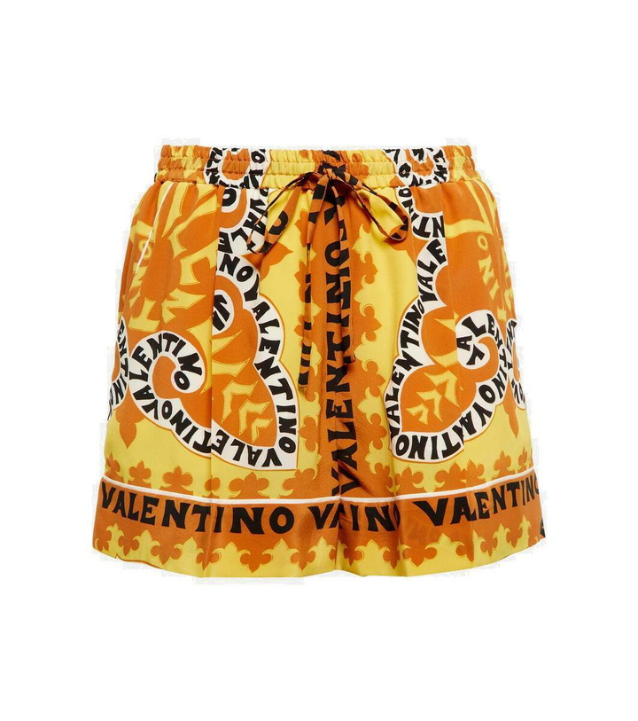 Photo: Valentino Printed silk crêpe shorts