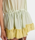 Chloé Ruffled silk romper