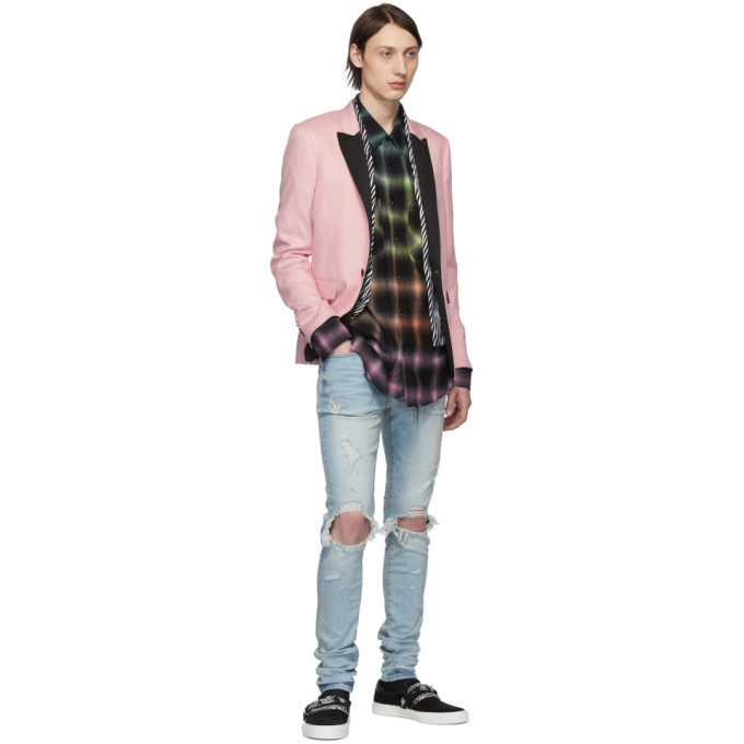 Amiri Multicolor Ombre Plaid Shirt