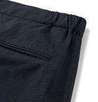 Incotex - Slim-Fit Gingham Cotton-Blend Trousers - Blue