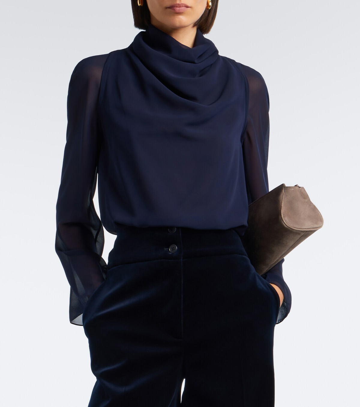 Altuzarra Cara draped blouse