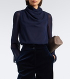 Altuzarra Cara draped blouse