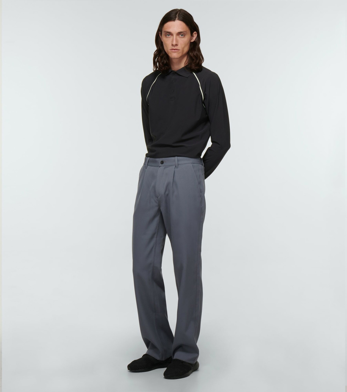 トップス GR10K ULTRASOUND L/S IMITATION TAPEDPOLO GR10K - Taped Ultrasound polo shirt GR10K