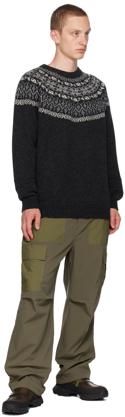 White Mountaineering®︎ Gray Crewneck Sweater