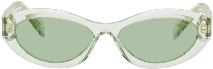 Photo: Prada Eyewear Green Symbole Sunglasses