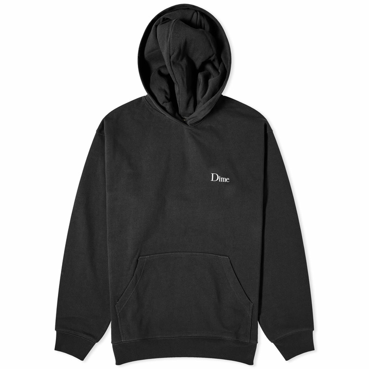 Photo: Dime Men's Classic Small Logo Hoodie in Black