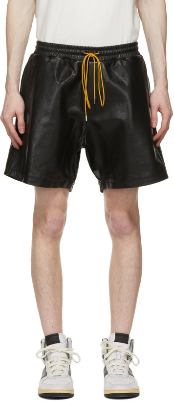 Photo: Rhude Black Lambskin Ciesta Shorts