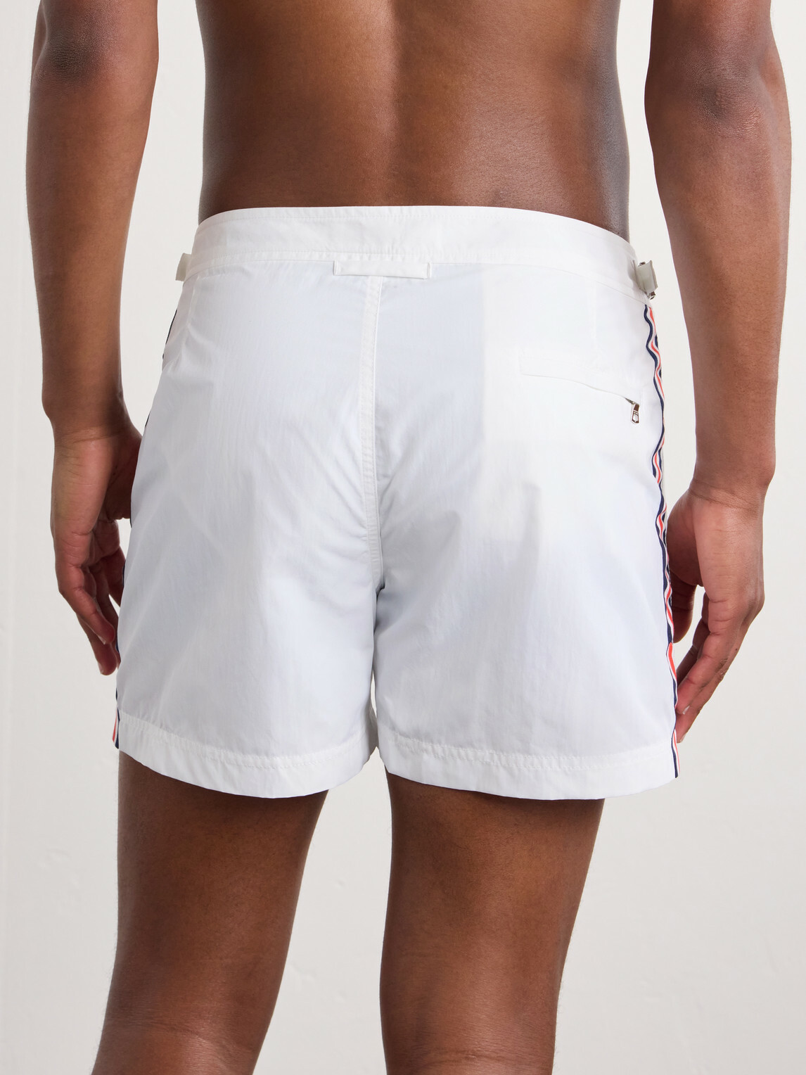 Orlebar Brown - Setter Straight-Leg Short-Length Striped Swim Shorts - White