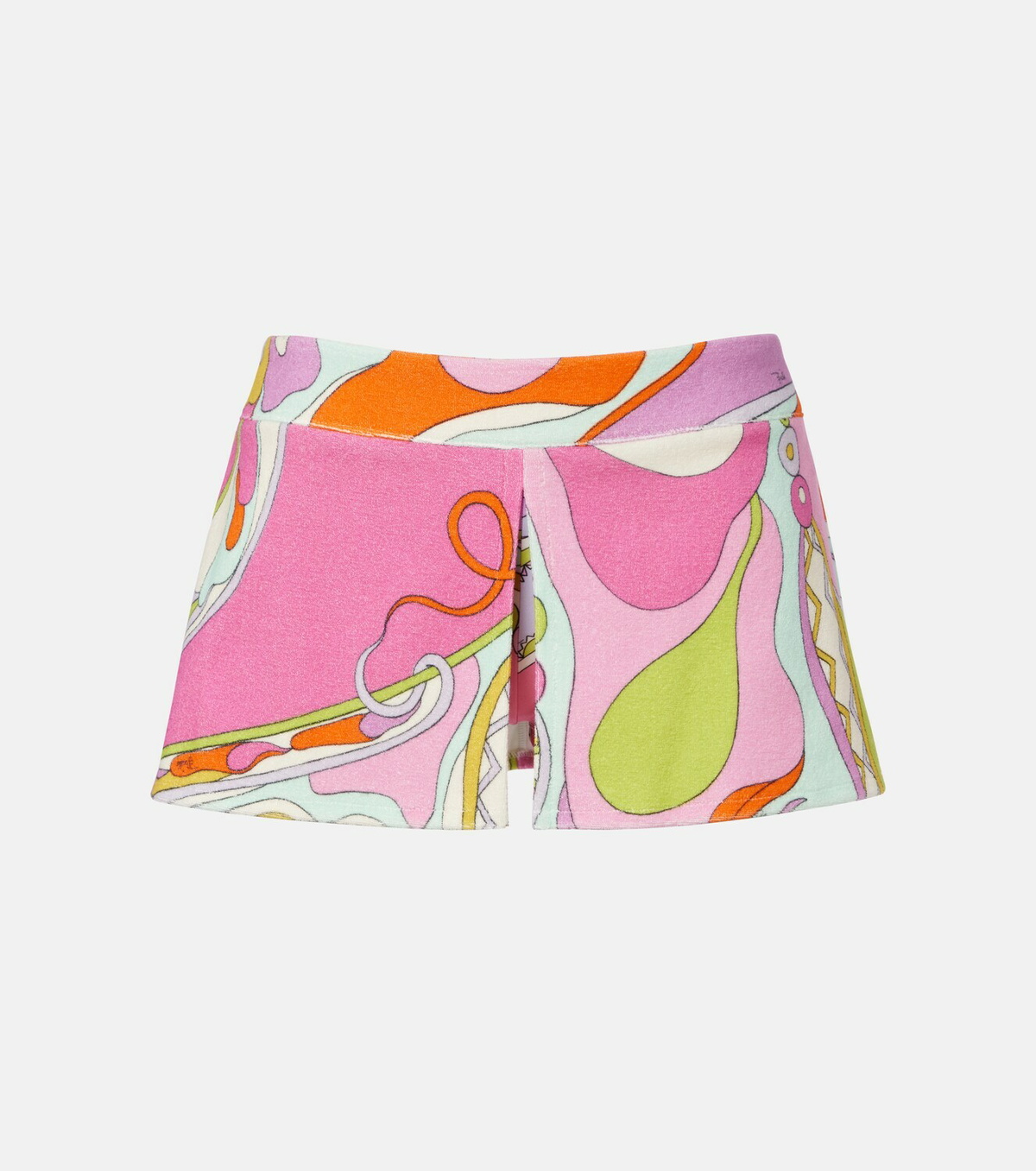 Pucci Orchidee cotton-blend terry skort