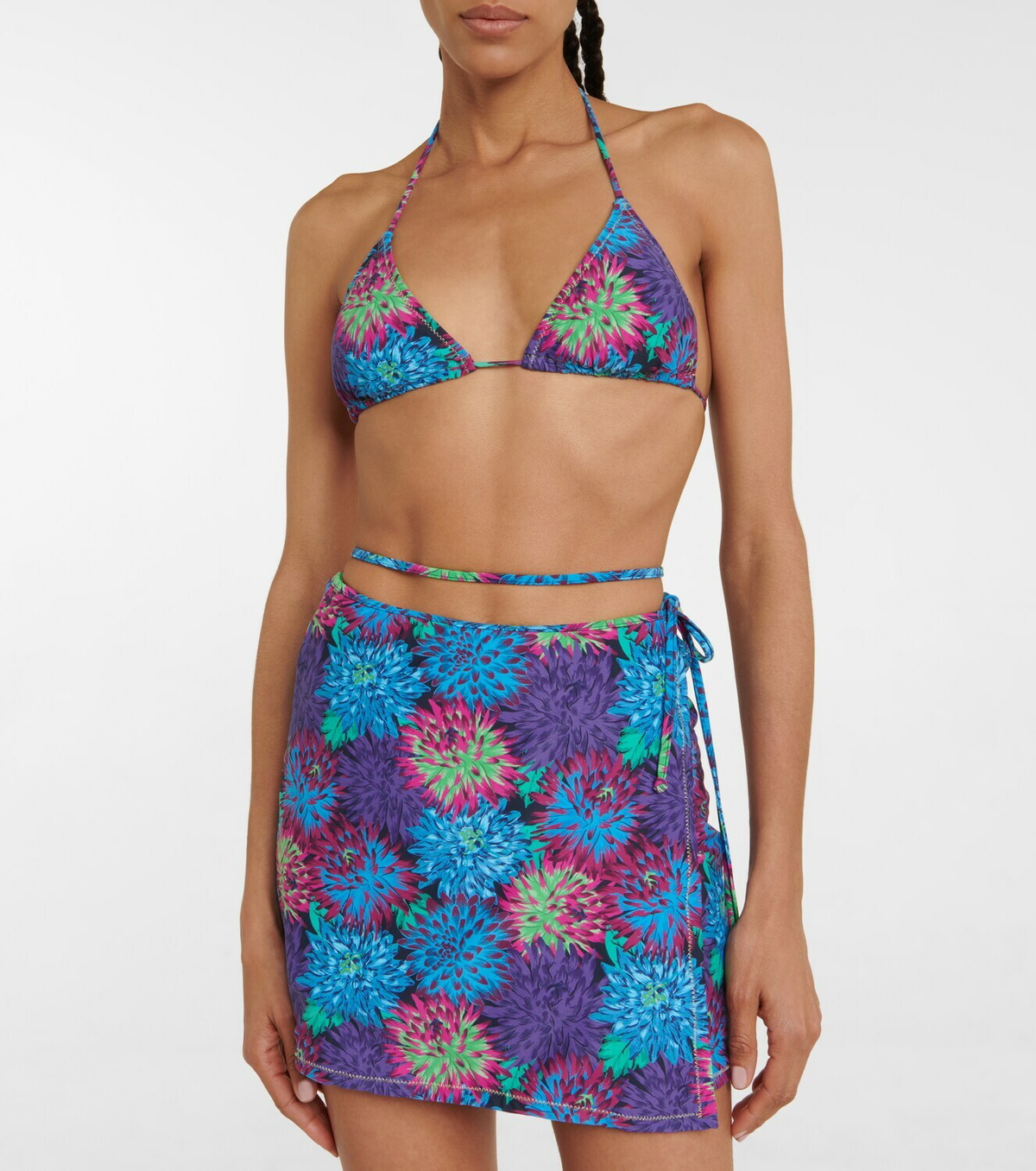Reina Olga Behati floral miniskirt