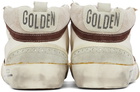 Golden Goose Off-White Mid Star Sneakers