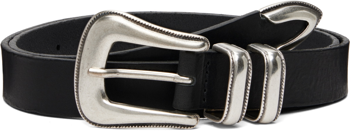 Nudie Jeans Black 'Western Silver' Belt