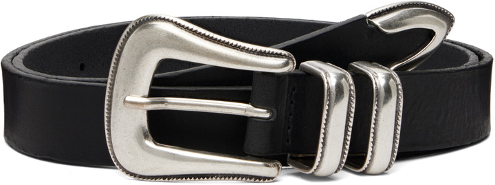 Photo: Nudie Jeans Black 'Western Silver' Belt