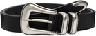 Nudie Jeans Black 'Western Silver' Belt