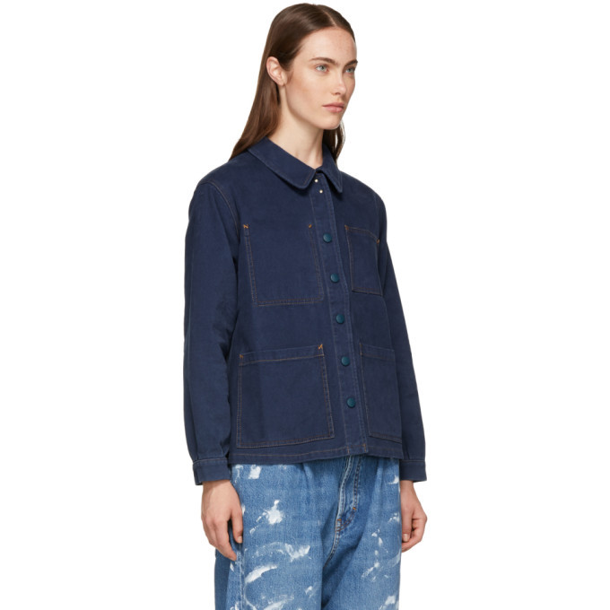 Acne Studios Blue Bla Konst Four-Pocket Denim Jacket Acne
