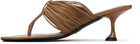 Proenza Schouler Khaki Cable T-Strap Heeled Sandals