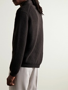 Zegna - Oasi Waffle-Knit Cashmere Sweater - Brown