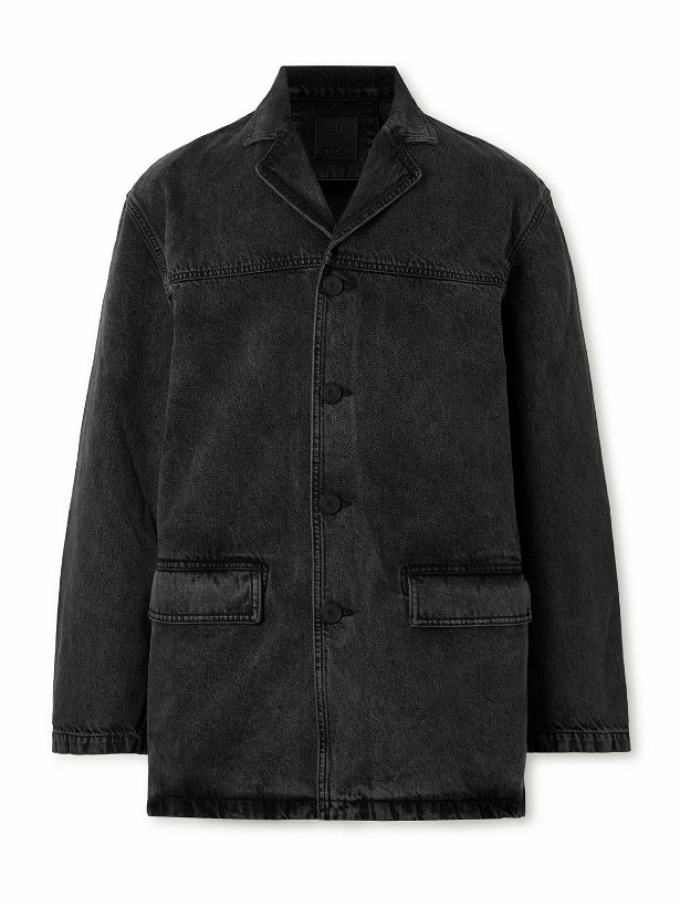 Photo: Givenchy - Camp-Collar Denim Jacket - Black