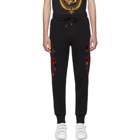Dolce and Gabbana Black Roses Lounge Pants