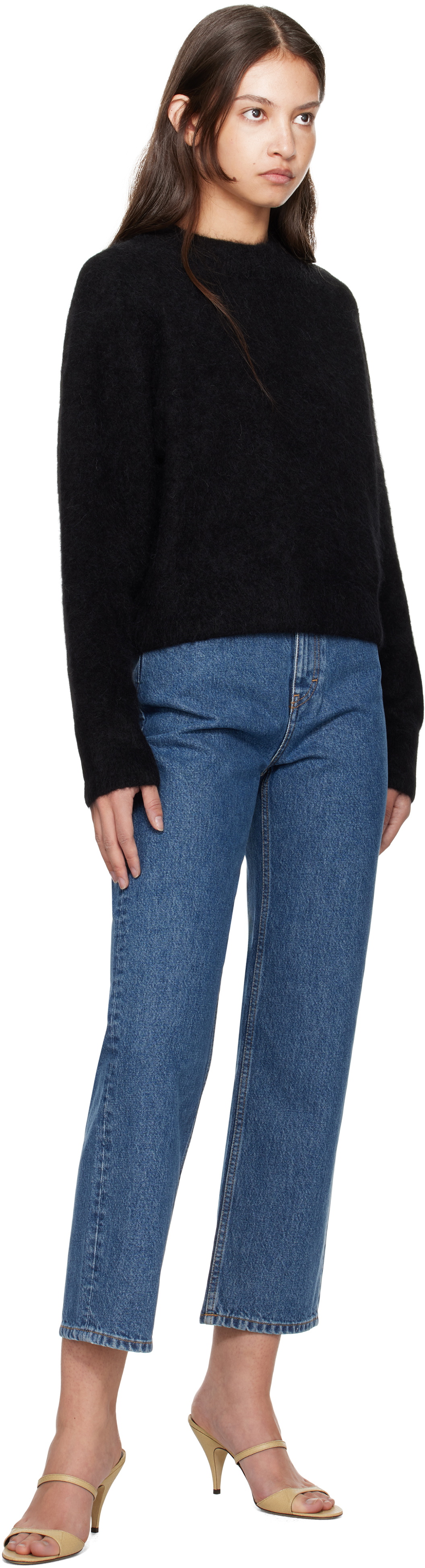 Filippa K Black Fluffy Sweater