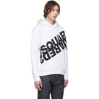 Dsquared2 White Logo Hoodie