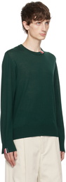 Thom Browne Green Intarsia Sweater