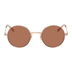 Garrett Leight Rose Gold Seville Sunglasses