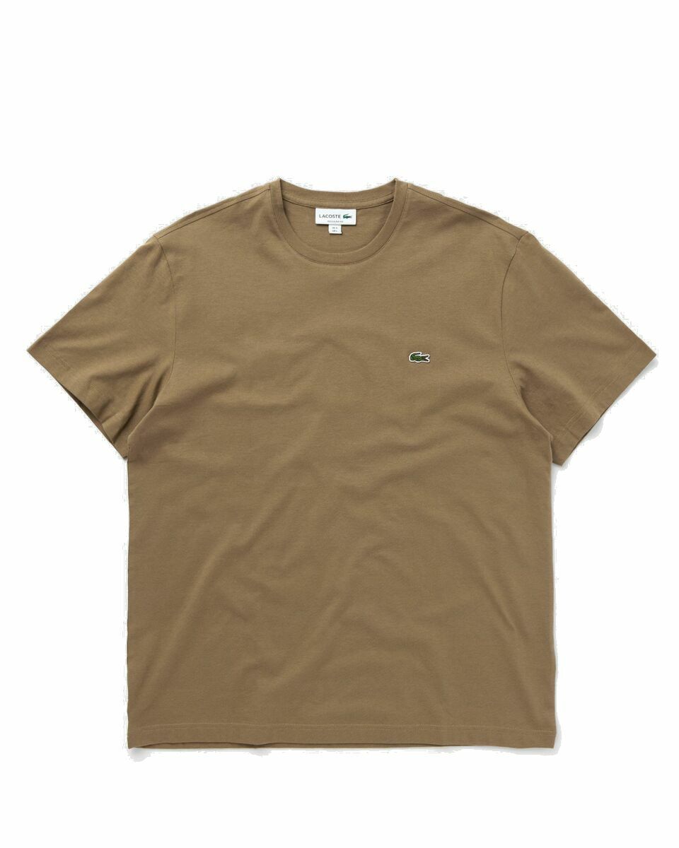 Photo: Lacoste T Shirt Brown - Mens - Shortsleeves