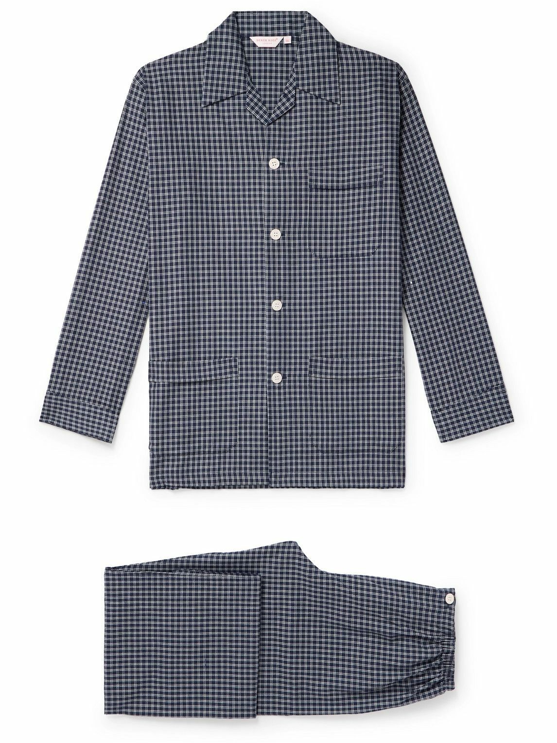 Derek Rose - Braemar Checked Cotton-Flannel Pyjama Set - Blue