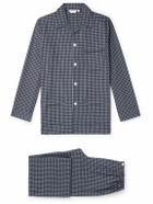 Derek Rose - Braemar Checked Cotton-Flannel Pyjama Set - Blue