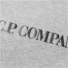 C.P. Company Undersixteen Men's Centre Logo Back Print Tee in Grey Melange