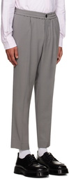 AMI Paris Gray Elasticized Trousers