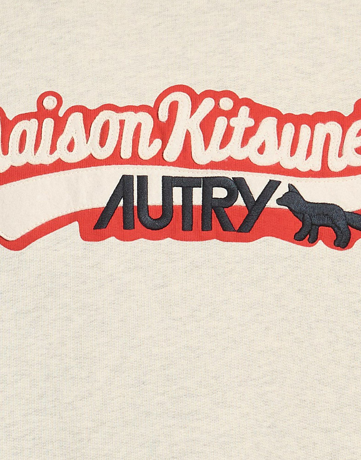 Autry X Maison Kitsuné Mens Sweatshirt in Beige