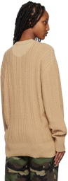 Commission Tan Cutout Sweater