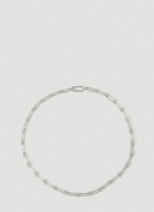 Box Chain Large Necklace in Silver