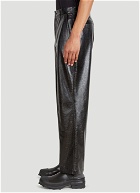 Skater Faux Leather Pants in White