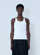 Jean Paul Gaultier Ribbed Tank Top with Metallic Hardware