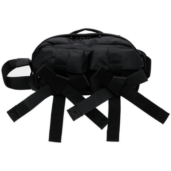 Photo: Simone Rocha Black Beaded Classic Bow Crossbody Bag