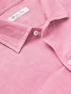 Loro Piana - Andre Garment-Dyed Linen Shirt - Pink