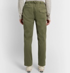 Alex Mill - Slim-Fit Stretch-Cotton Twill Drawstring Trousers - Green