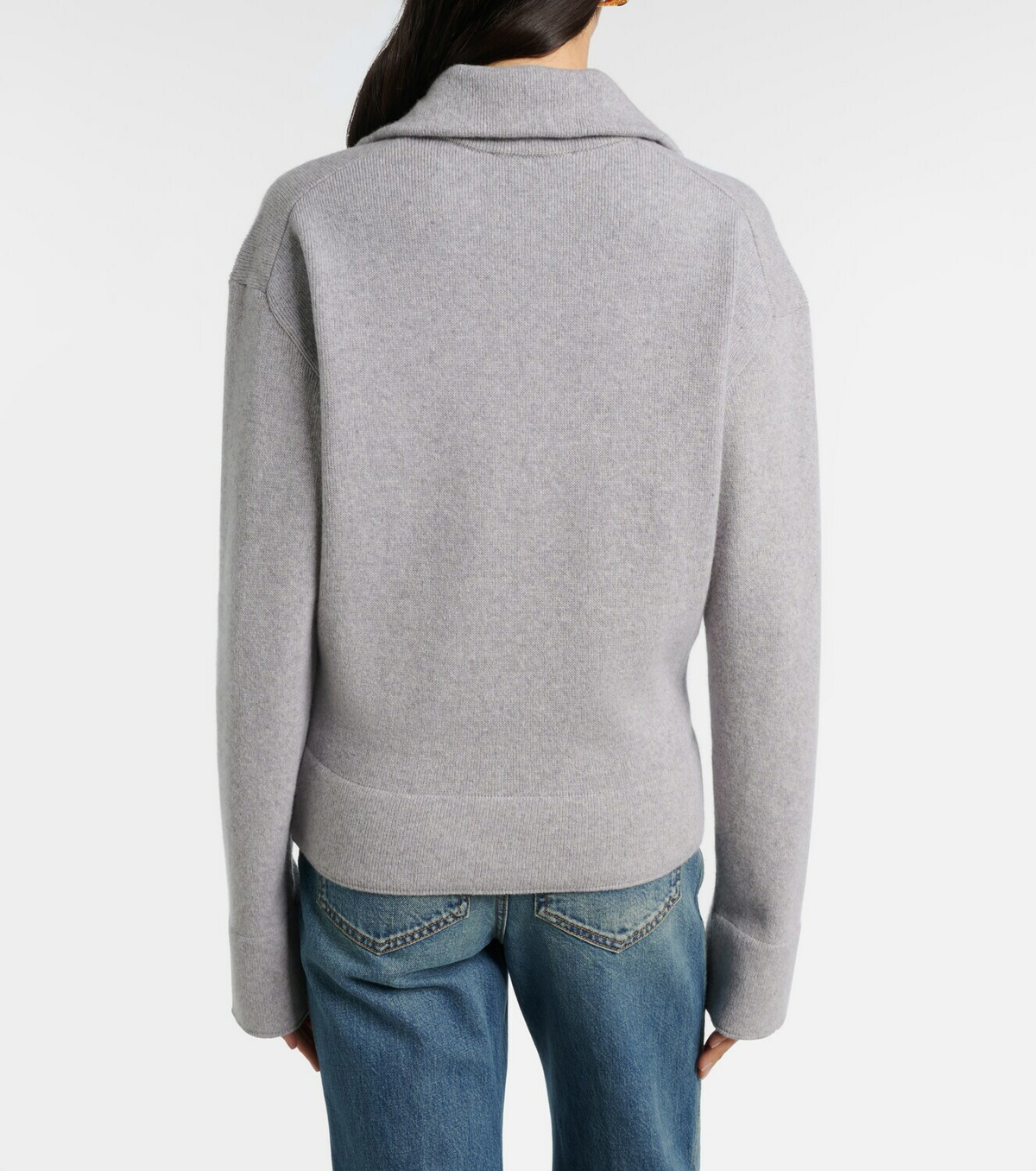 Victoria Beckham Wool and cashmere half-zip sweater