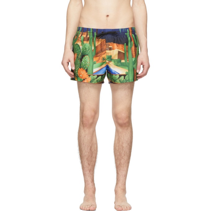 Photo: Versace Underwear Multicolor Palm Springs Swim Shorts