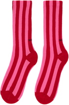 SOCKSSS Two-Pack Pink & Red Socks